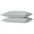 180 Thread Count Cotton Oxford Pillowcases - Silver