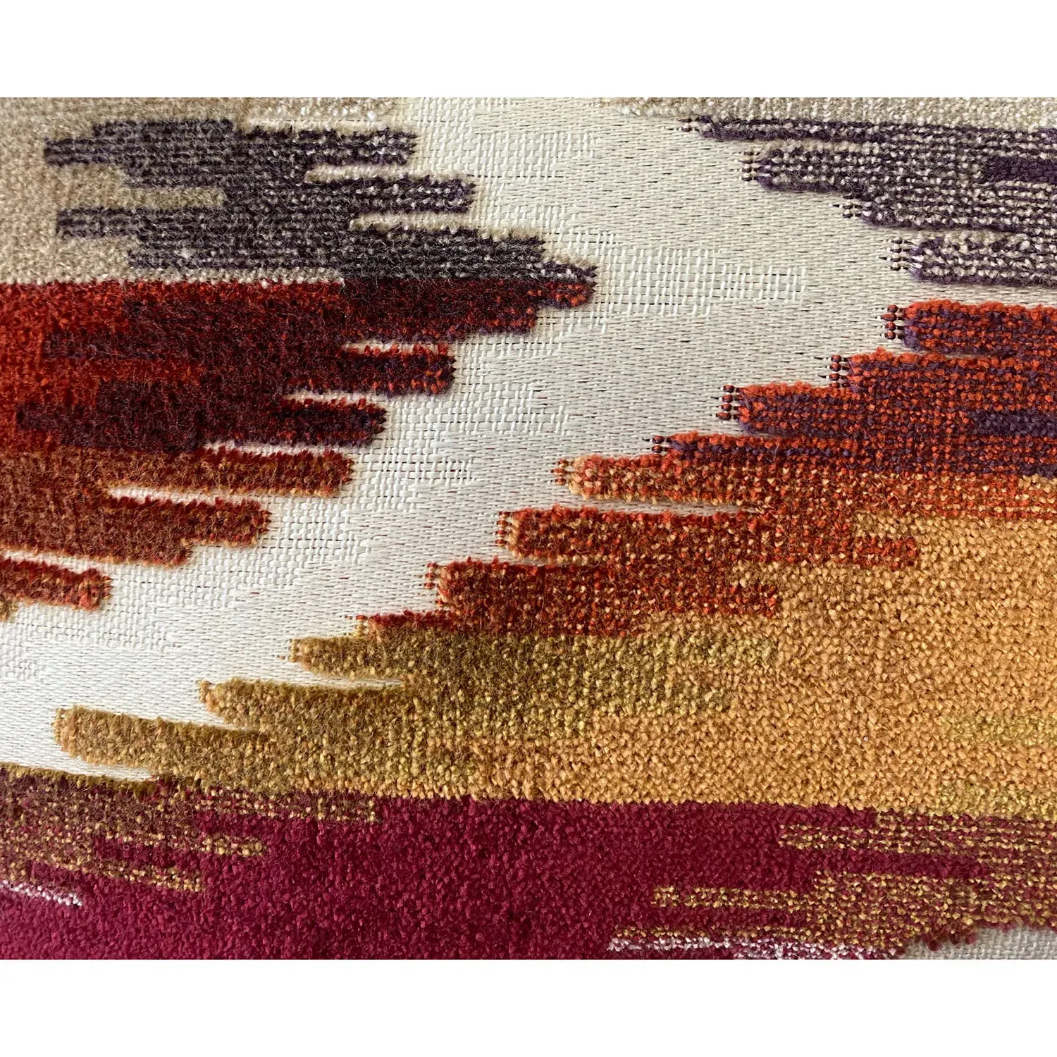 Adeline Abstract Cushion - Biscuit