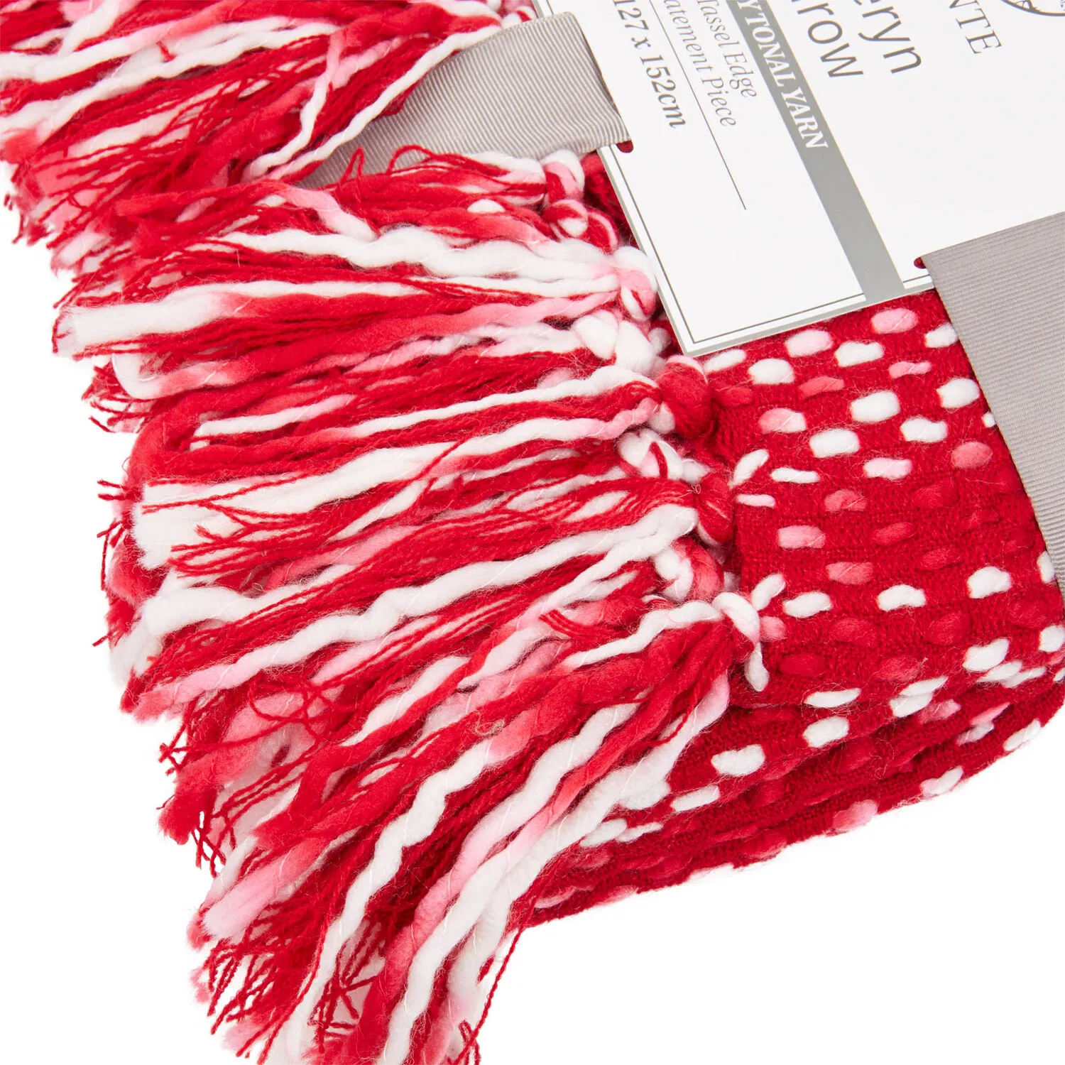 Aderyn Woven Throw - Red