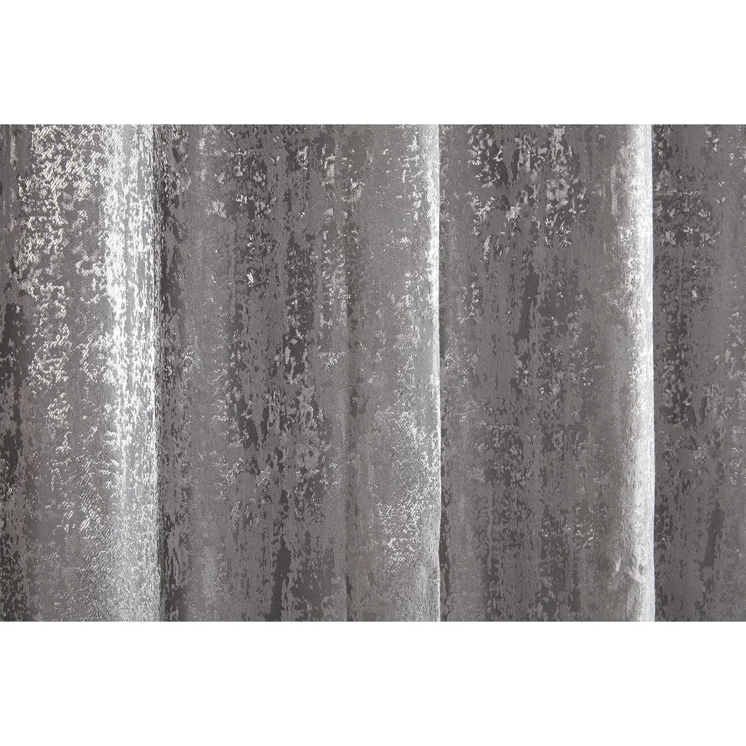 Agadir Jacquard Eyelet Curtain - Silver