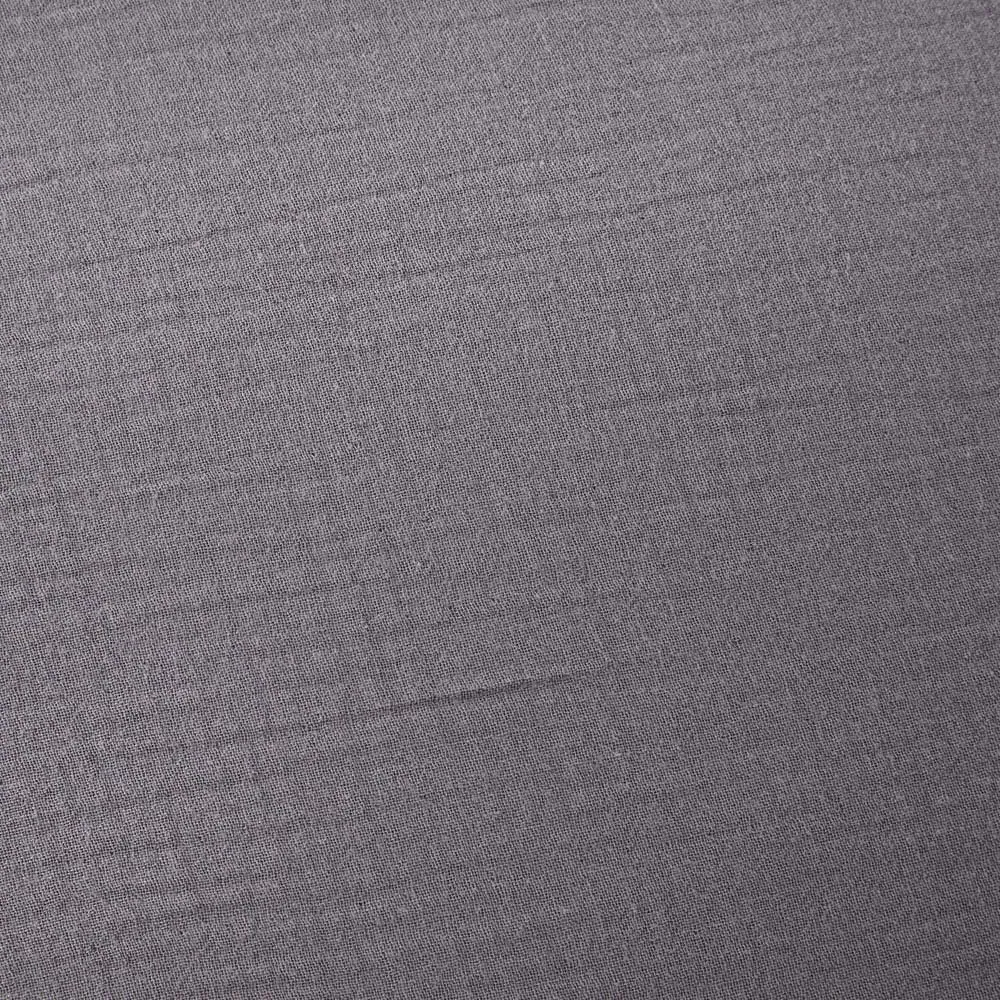 Alba Muslin King Duvet Cover Set - Grey, Cotton