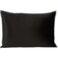 Alba Velvet Cushion - Black