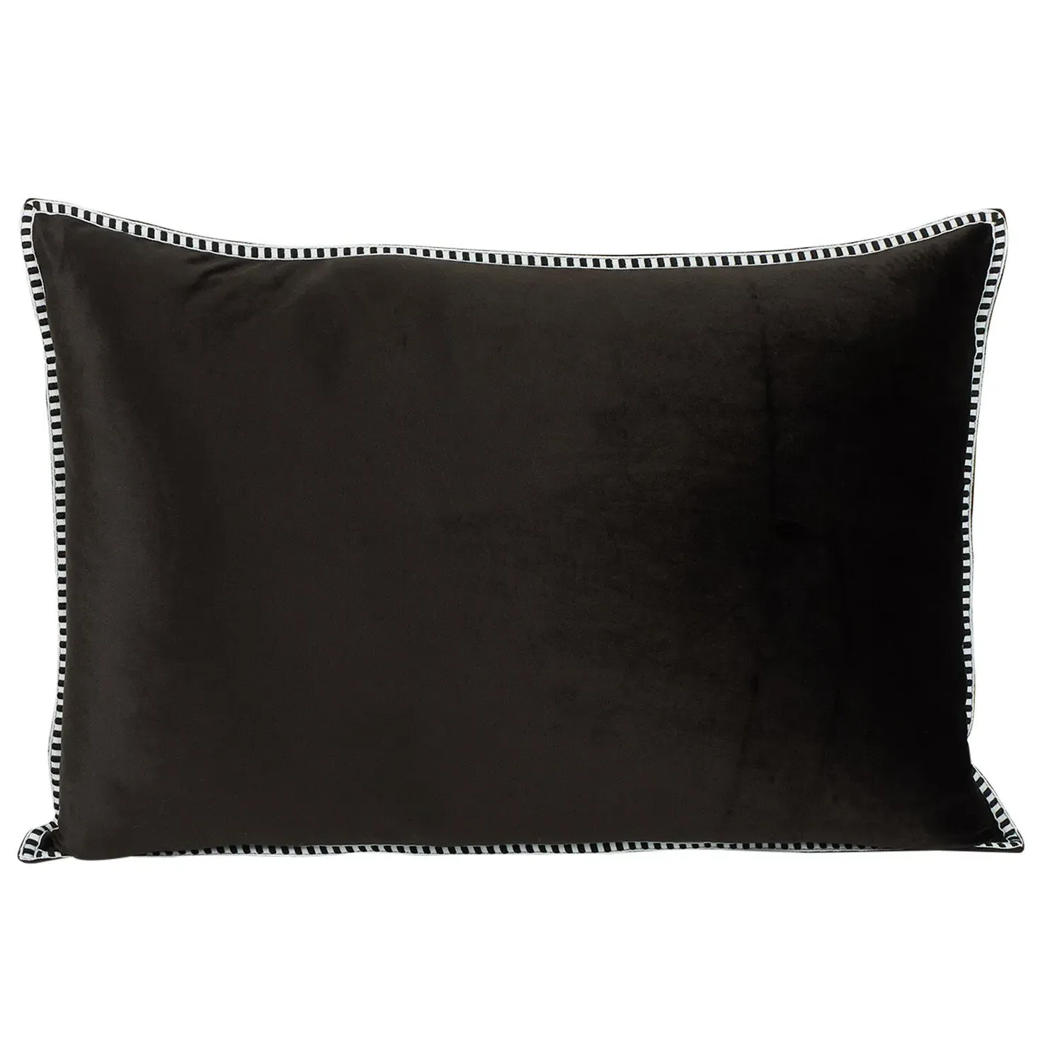 Alba Velvet Cushion - Black image
