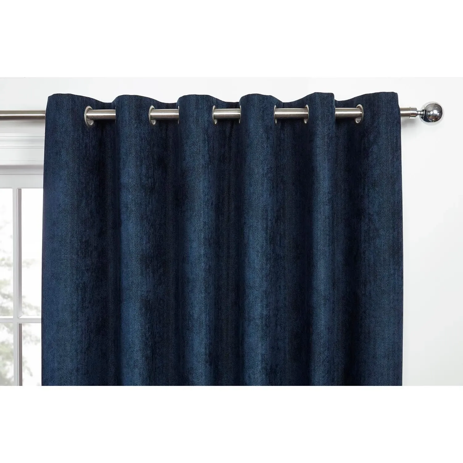 Alden Thermal Curtain - Navy, Chenille