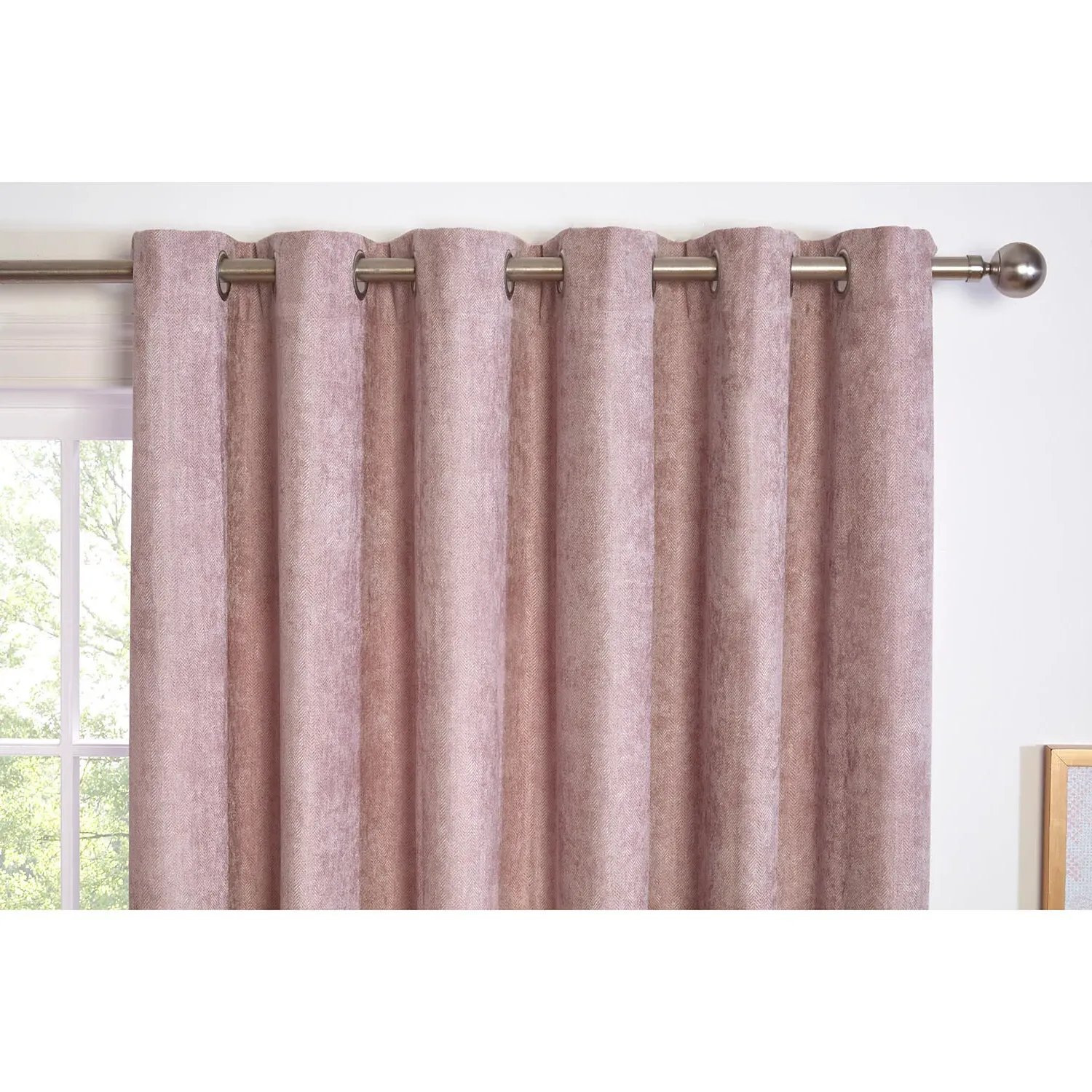 Alden Thermal Curtains - Dusty Pink, Chenille