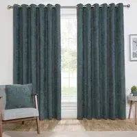 Alden Thermal Curtains - Emerald, Chenille