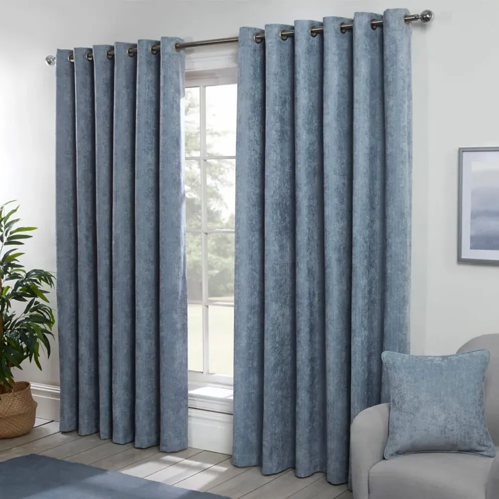 Alden Thermal Curtains - Powder Blue, Chenille image
