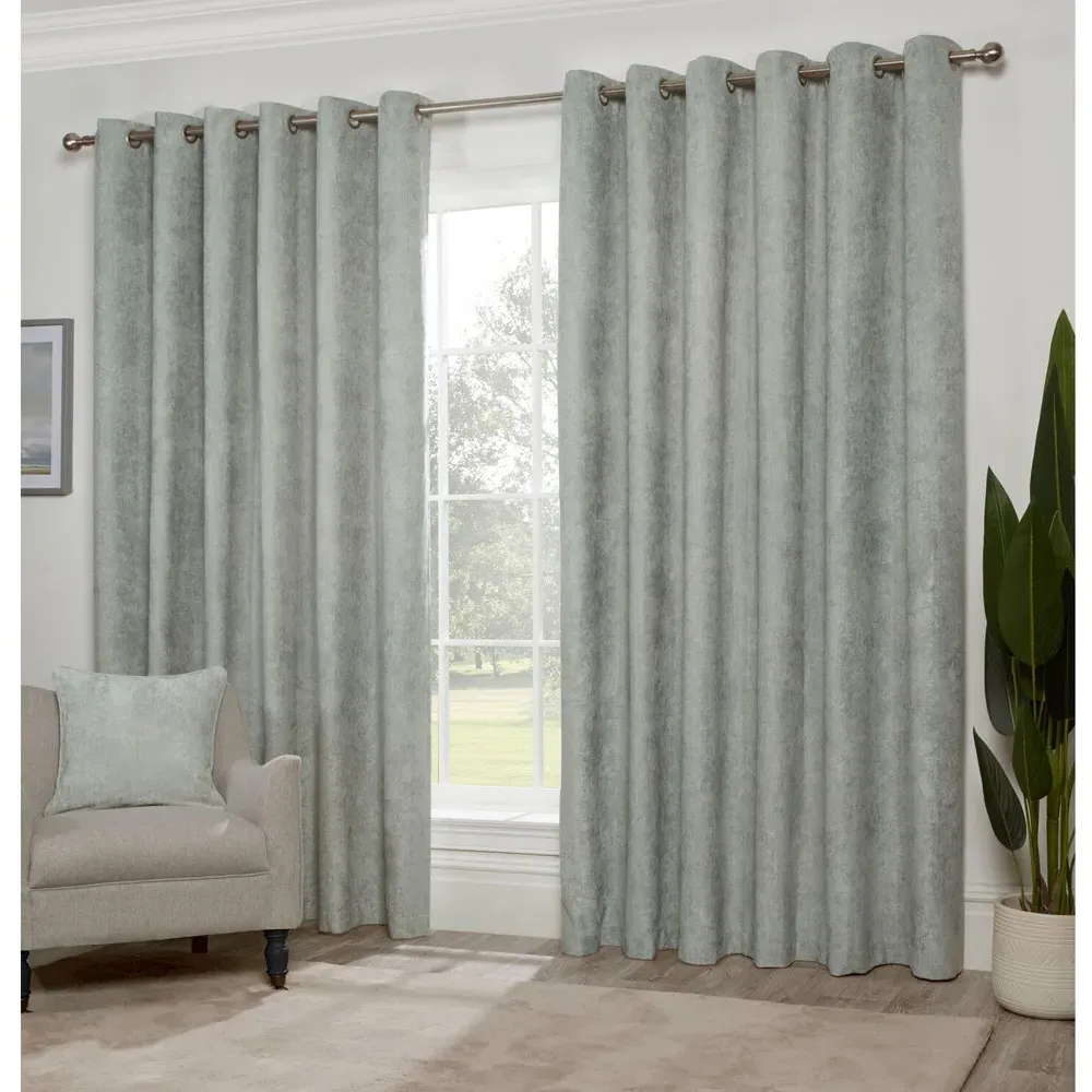 Alden Thermal Curtains - Sage, Chenille