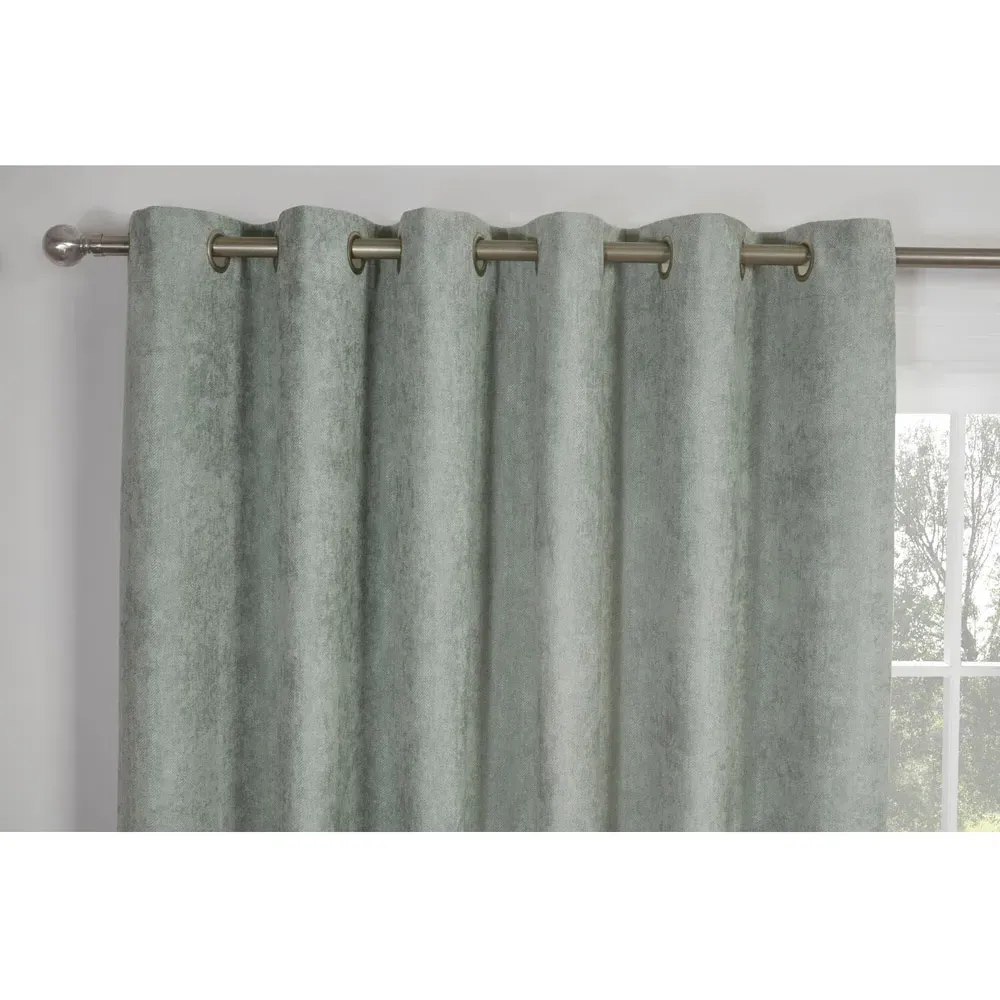 Alden Thermal Curtains - Sage, Chenille