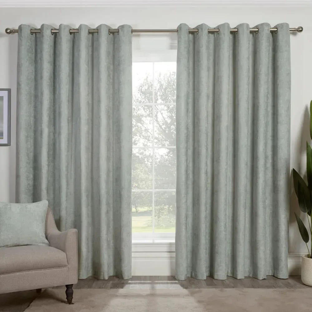 Alden Thermal Curtains - Sage, Chenille