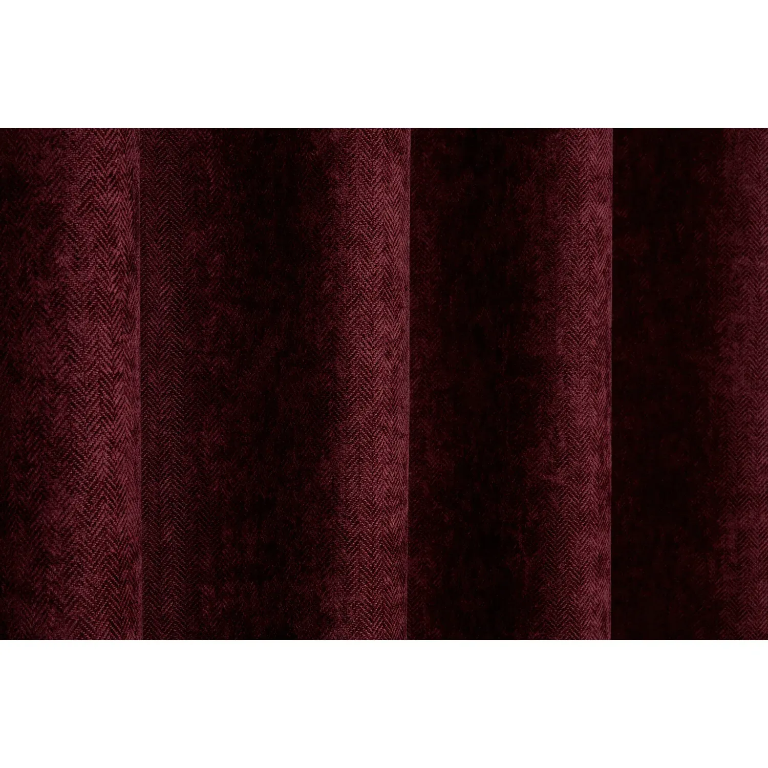 Alden Thermal Eyelet Curtains - Mulberry, Chenille