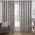 Amara Chenille Eyelet Curtain - Silver