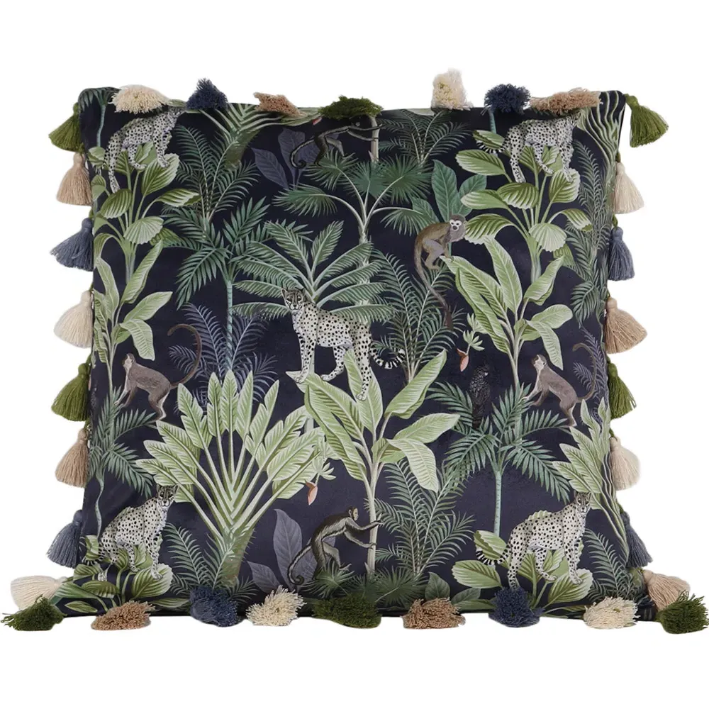 Amazonia Jungle Cushion - Multi, Velvet image
