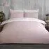 Apollo Geo King Size Duvet Cover and Pillowcase Set - Blush
