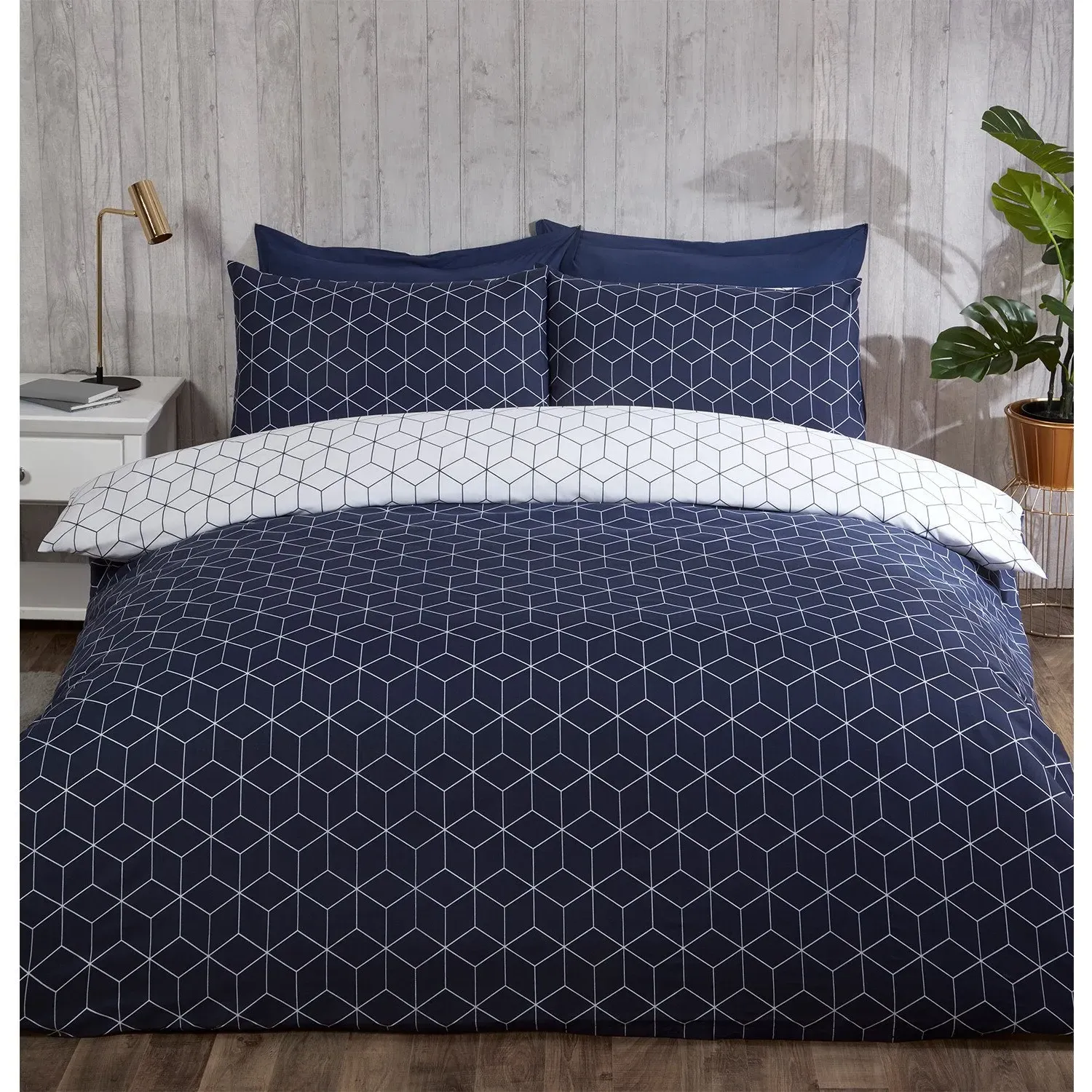 Apollo Single Duvet Set - Navy image