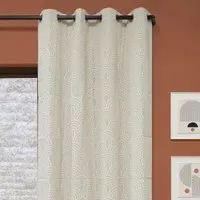 Arches Eyelet Panel Curtain - Natural