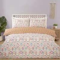 Asmara Ikat Single Duvet Set - Multicolour, Polycotton