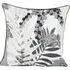 Attalea Palm Leaf Print Cushion - Monochrome
