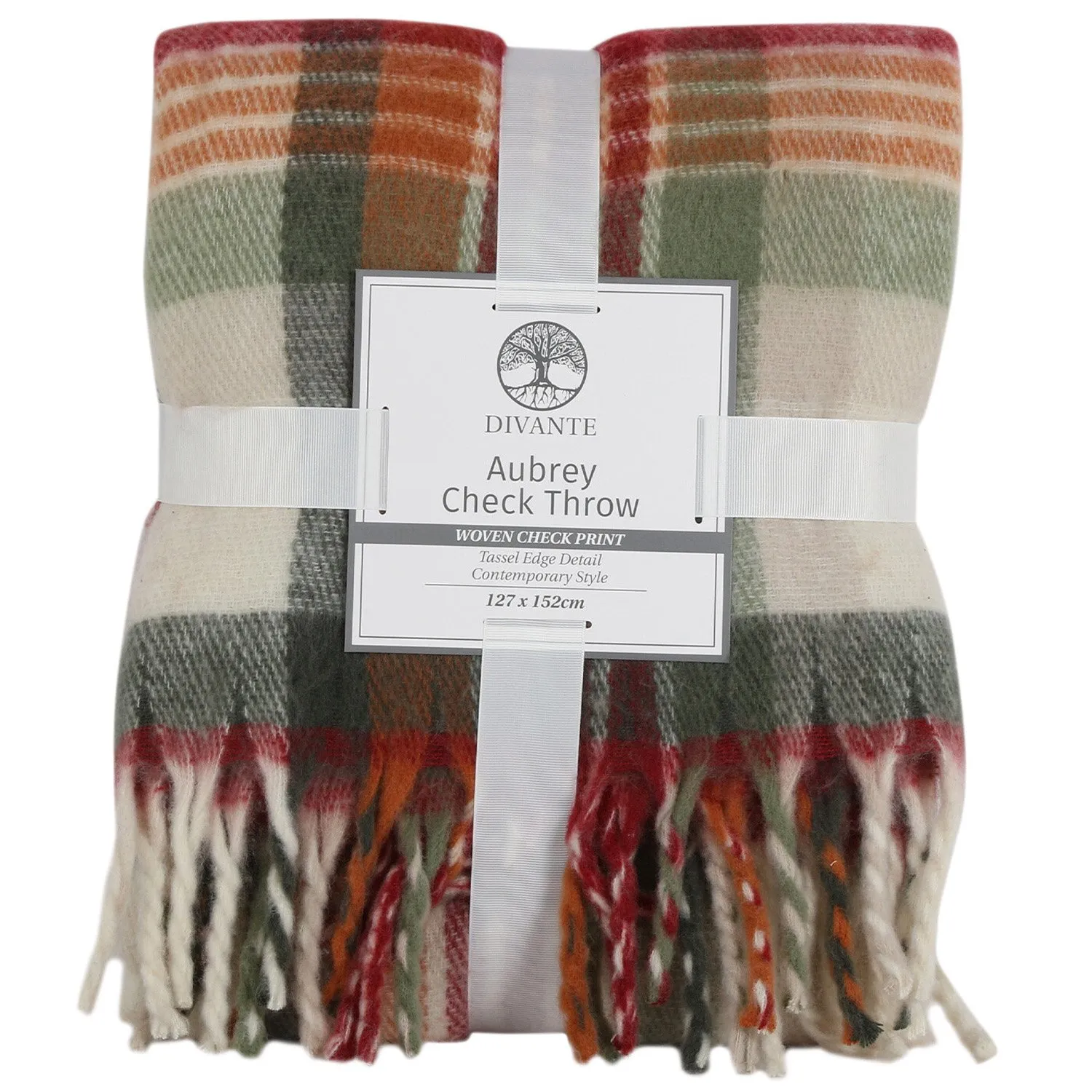 Aubrey Woven Check Throw - Multi Colour image