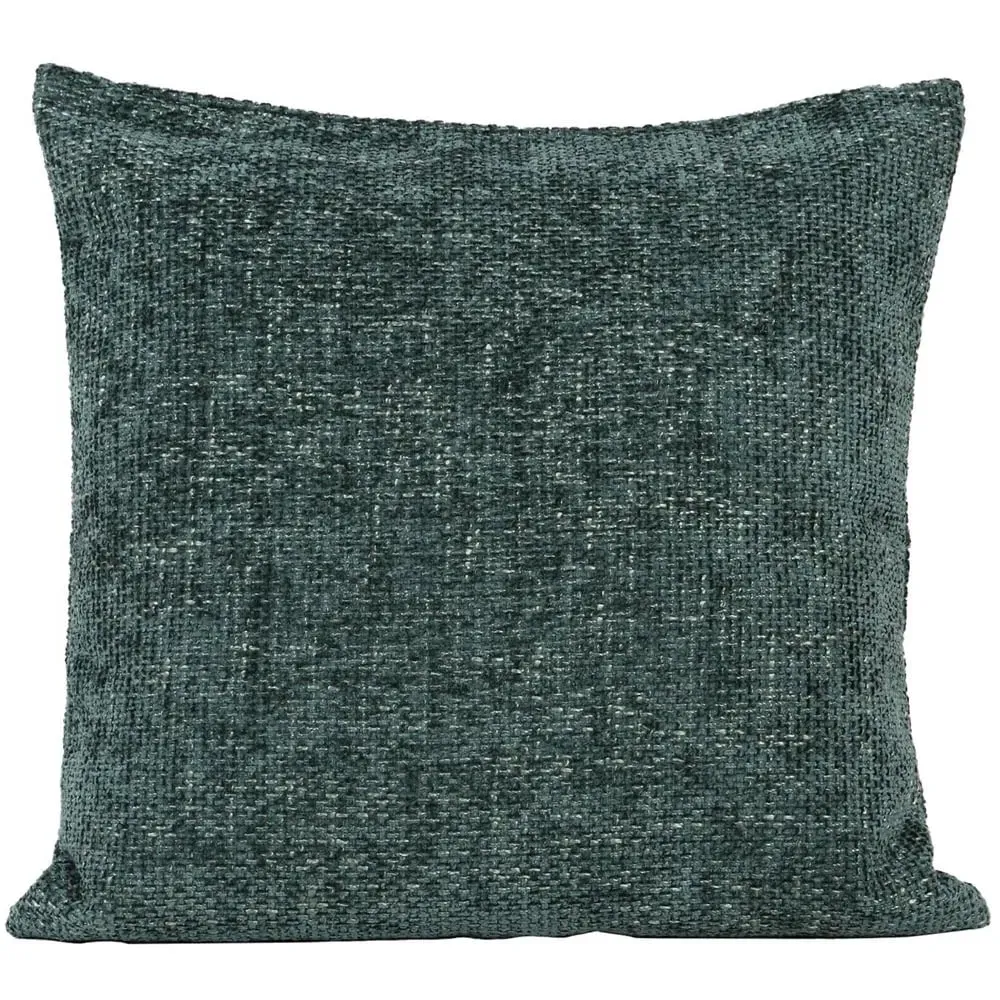 Balham Boucle Cushion - Forest Green