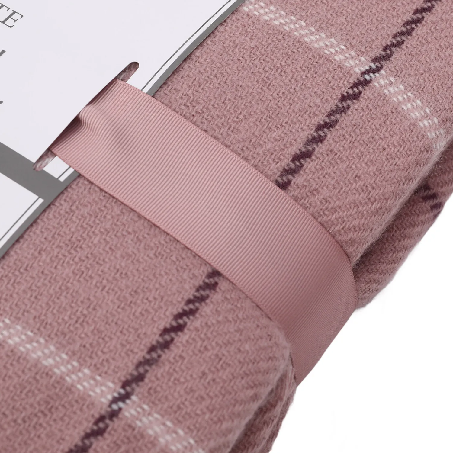 Balmoral Check Throw - Mauve