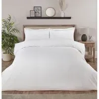 Belgravia Double Waffle Duvet Set - White