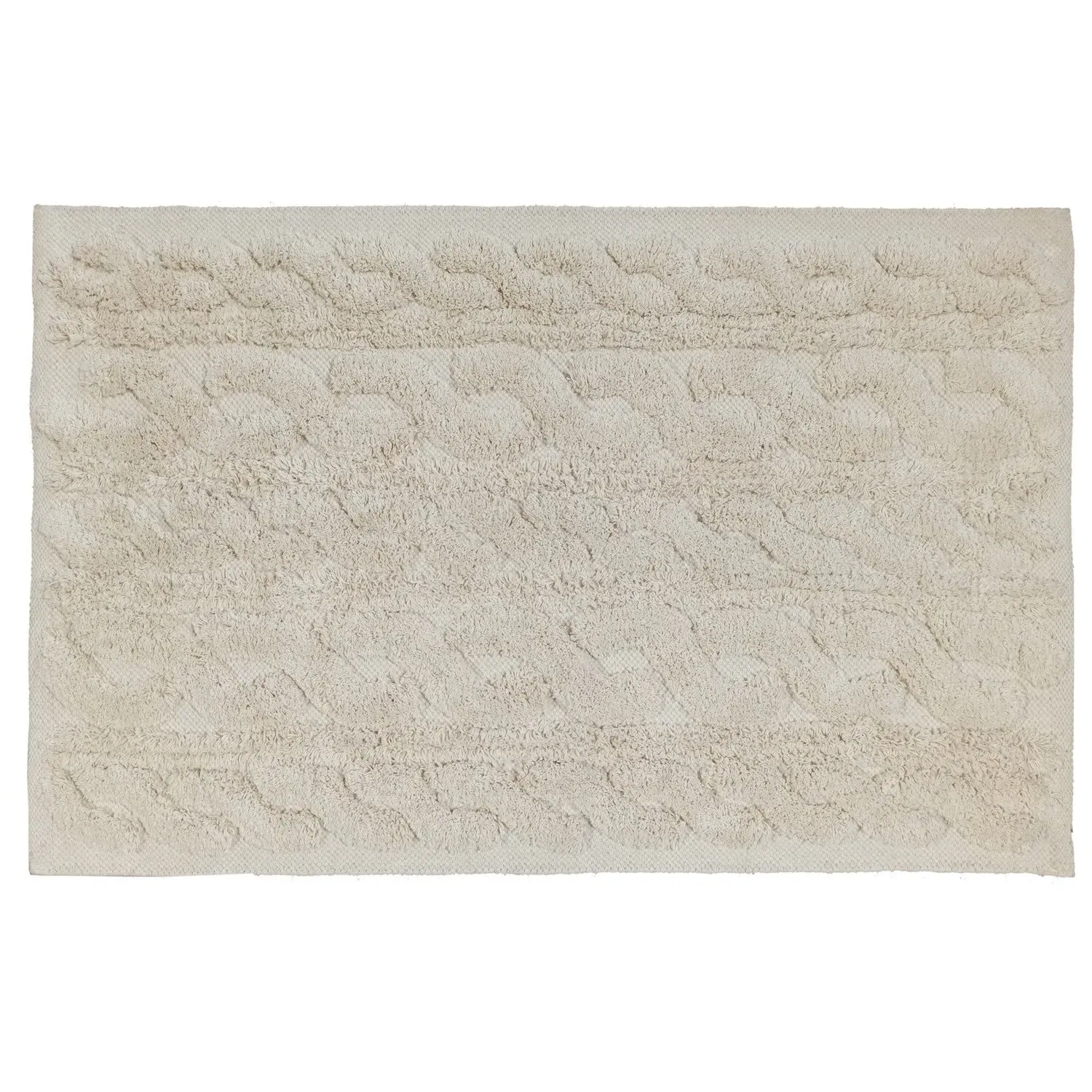 Belgravia Rectangular Bath Mat - Beige image