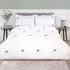 Belle Bow King Bedding Set - White