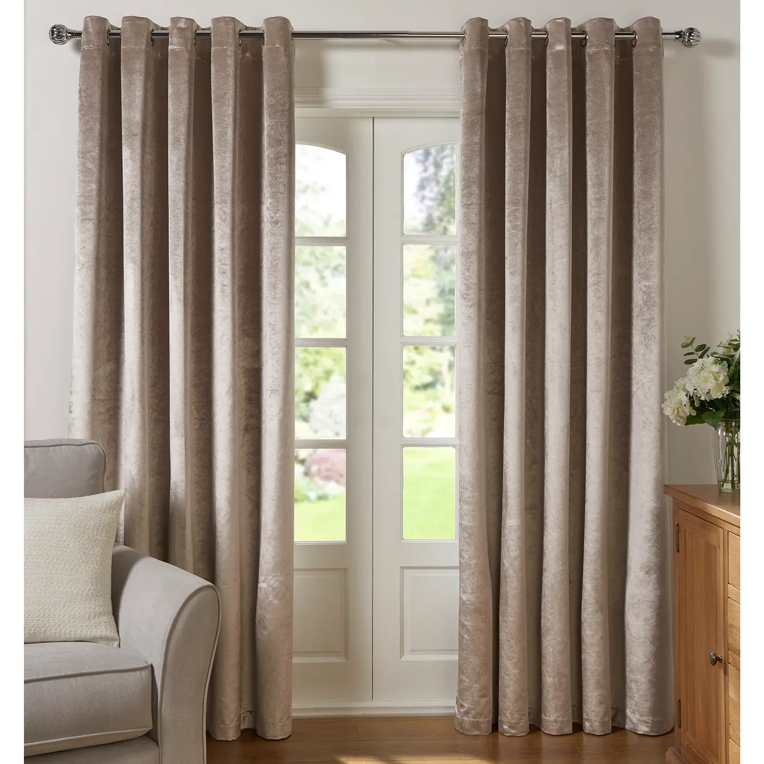 Belvedere Blackout Curtains - Mink