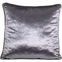 Belvedere Piped Cushion - Charcoal, Velvet