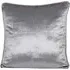 Belvedere Piped Cushion - Silver, Velvet