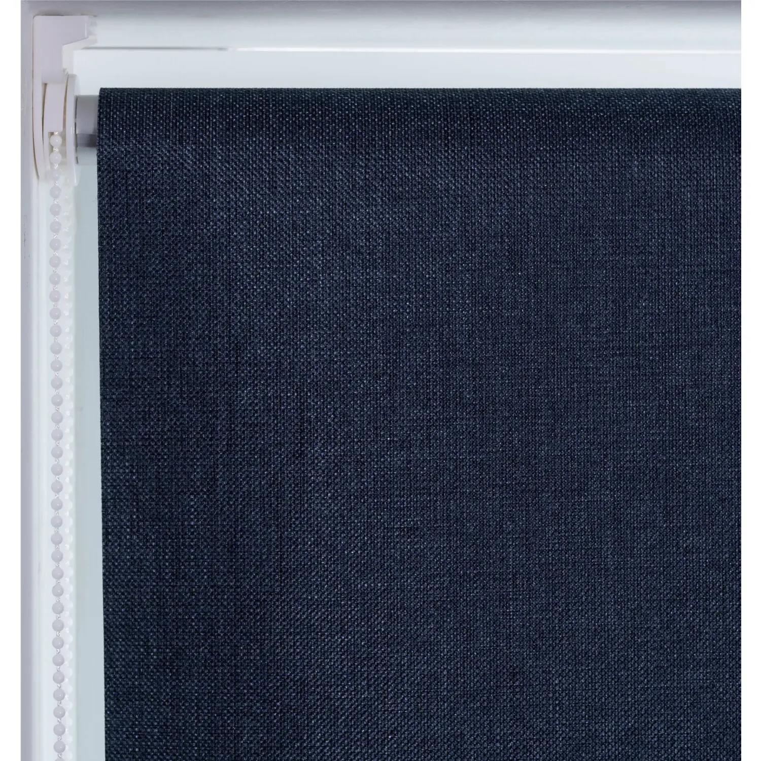 Blackout Textured Blind - Dark Blue