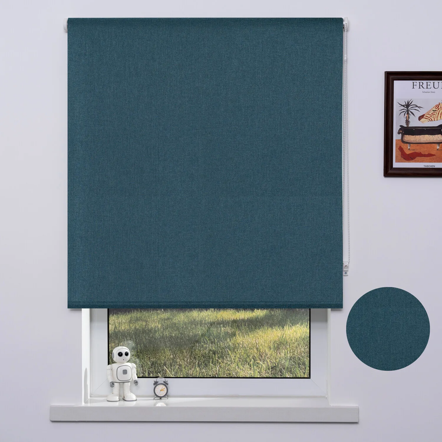 Blackout Textured Blind - Green