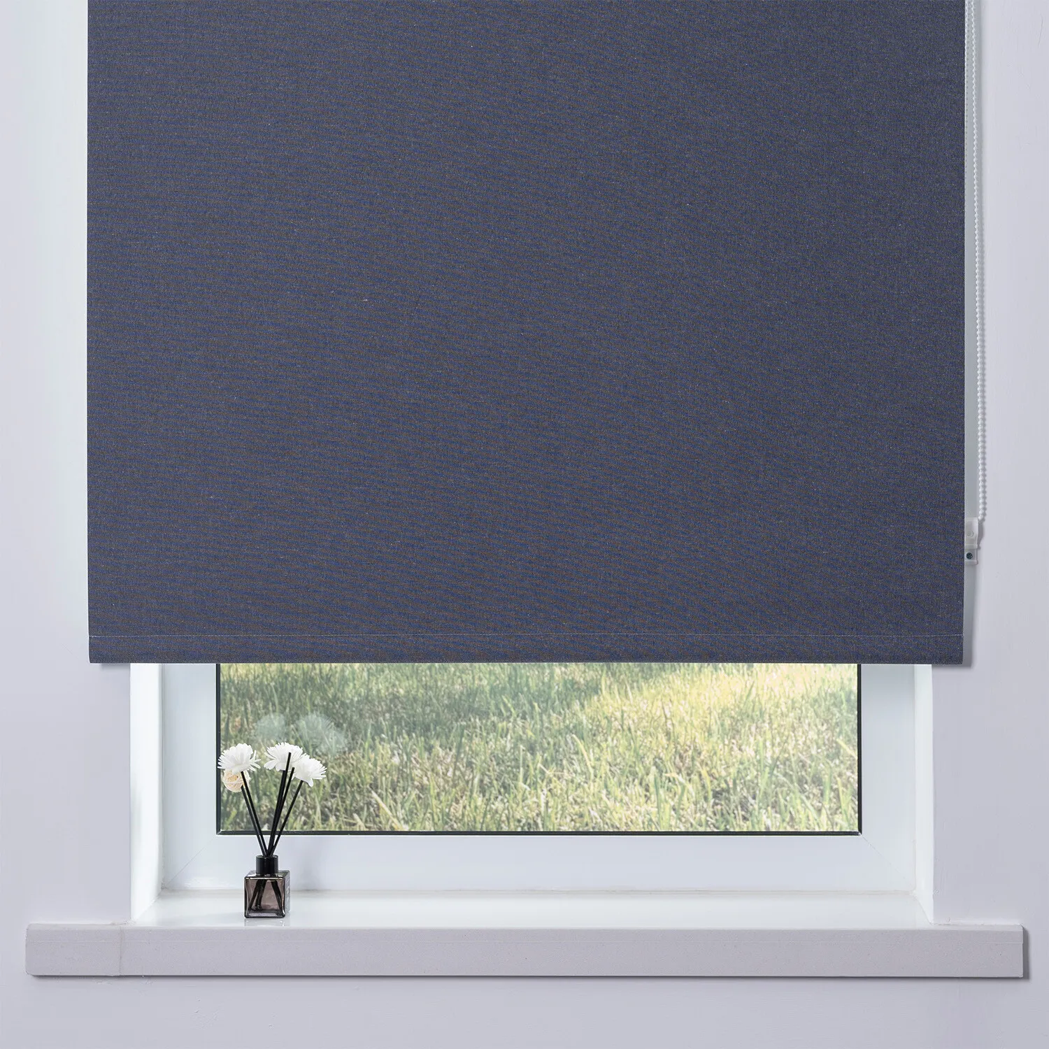 Blackout Textured Blind - Linen Denim