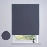 Blackout Textured Blind - Linen Denim