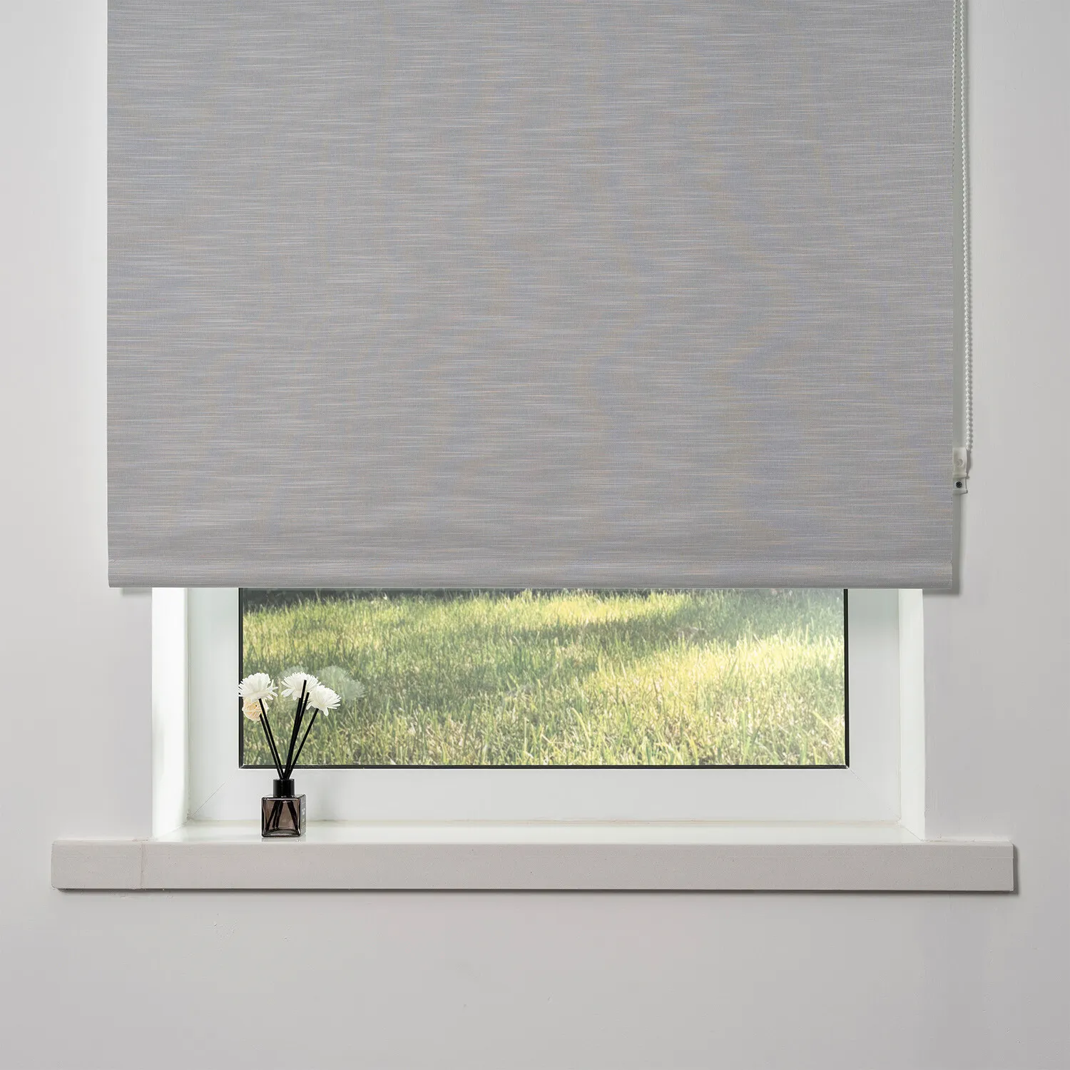 Blackout Textured Blind - Platinum Silver
