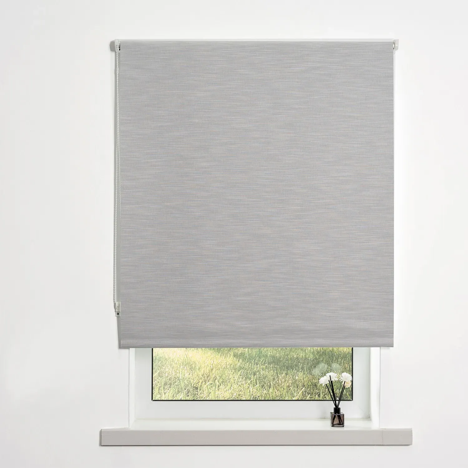 Blackout Textured Blind - Platinum Silver