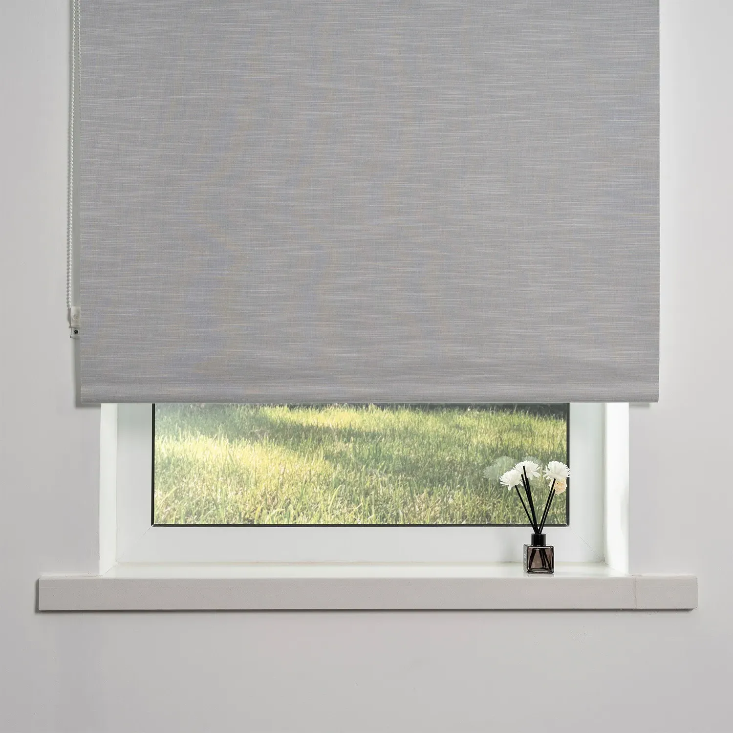 Blackout Textured Blind - Platinum Silver