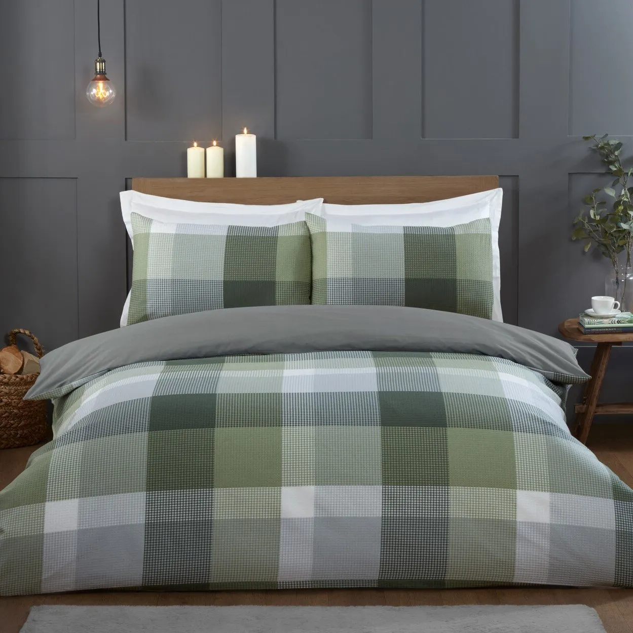 Blakely Check King Duvet Set