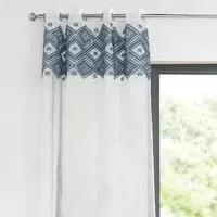 Bohemia Tufted Voile Panel - Blue