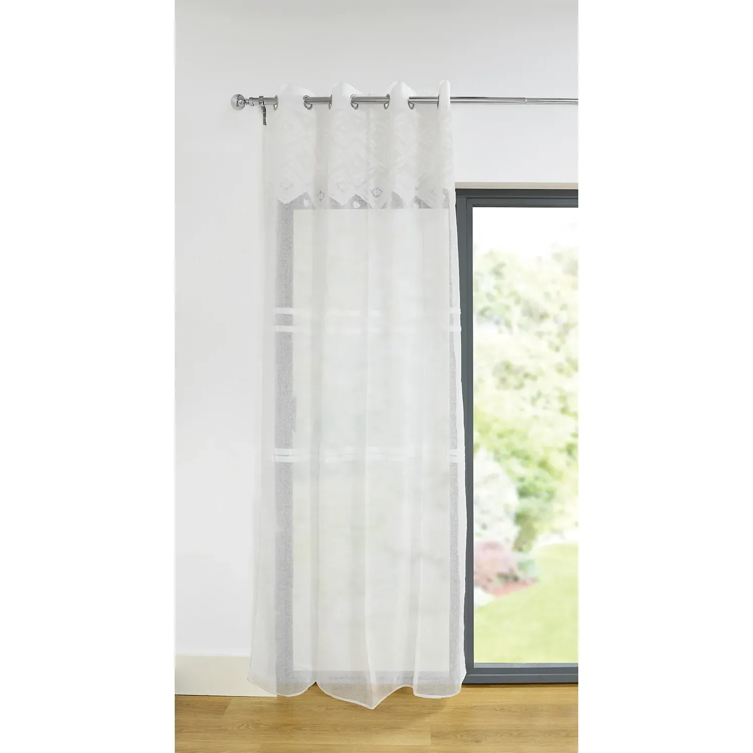 Bohemia Tufted Voile Panel - White