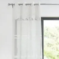 Bohemia Tufted Voile Panel - White