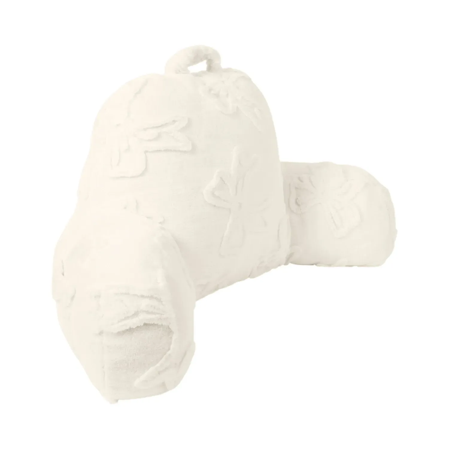 Bow Faux Fur Cuddle Chair - Natural