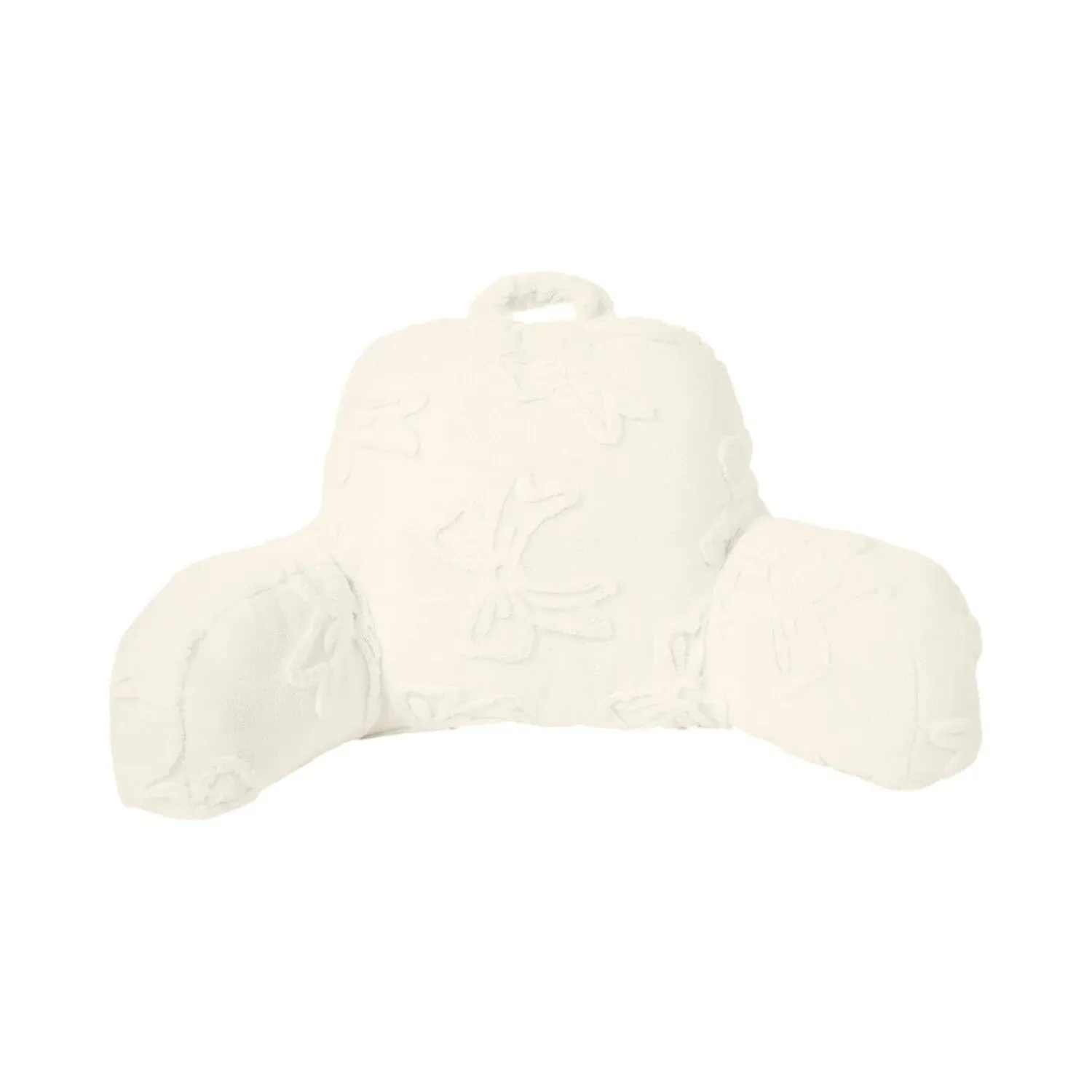 Bow Faux Fur Cuddle Chair - Natural image