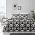 Brooklyn Geo Single Duvet Cover Set - Charcoal