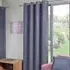Brushed Effect Eyelet Panel Curtain - Grey
