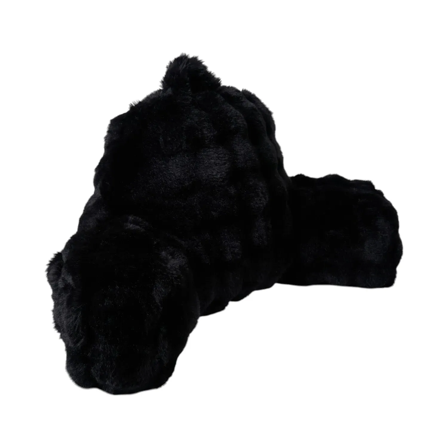 Bubble Faux Fur Cuddle Chair - Black