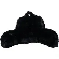 Bubble Faux Fur Cuddle Chair - Black