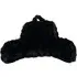 Bubble Faux Fur Cuddle Chair - Black