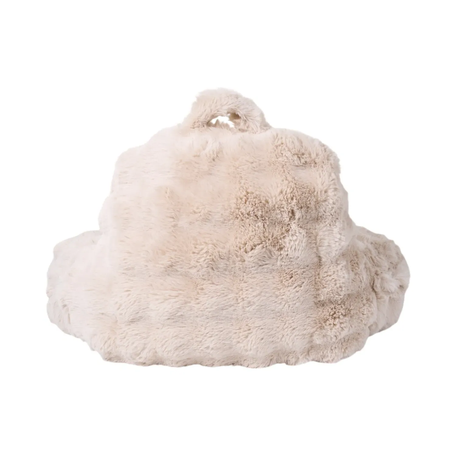 Bubble Faux Fur Cuddle Chair - Champagne